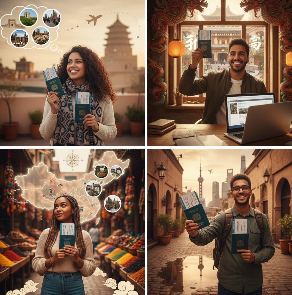 Students studying in China